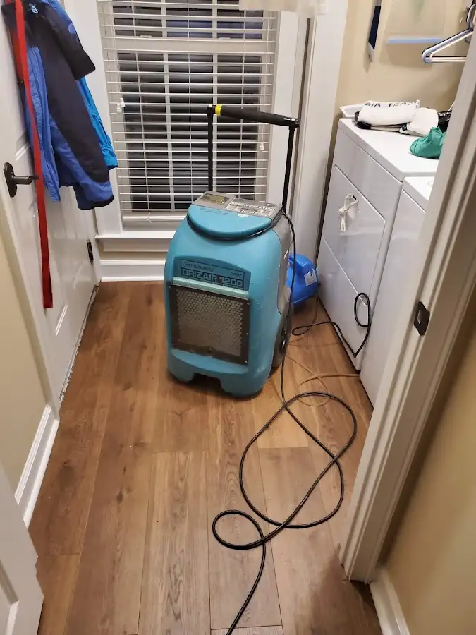 Commercial dehumidifier deployed for Flood Damage Cleanup in Tallmadge